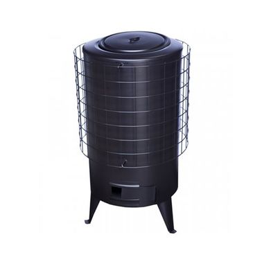 Estufa de leña cerrada Ecodesign García n.º 4, pintada en negro