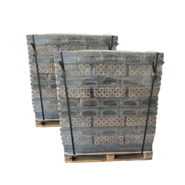 Briquetas de madera de roble Pinikay – octogonales con agujero – – Alto poder calorífico – Bajo contenido en cenizas – Paquete de 10 kg, 2 palés de 1920 kg (960+960 kg)