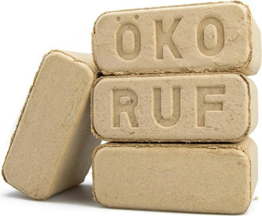 Briquetas de madera RUF de HAYA 96 briquetas de 10 kg, 960 kg en total