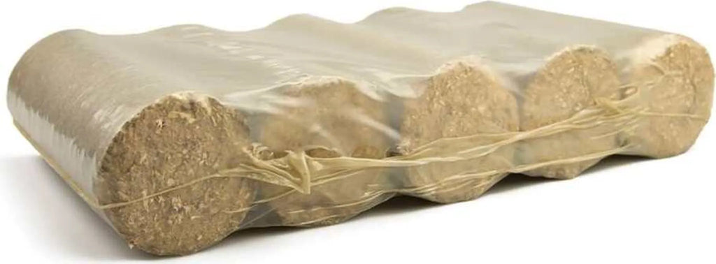 Briquetas de madera dura PREMIUM redondas 96 x 10 kg, palé de 960 kg